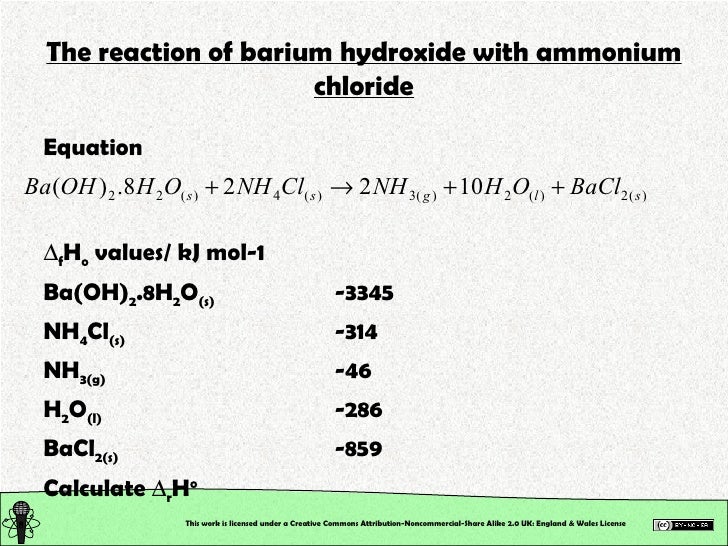 Chemical Reactions Thermochemistry