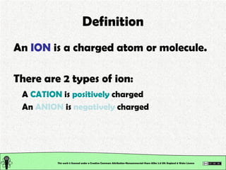 Ion Chemical Structure: Structure of Matter. Elements, Ions & Isotopes | PPT