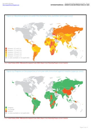 luís palma de jesus
http://geografismos.blogspot.com

Escola Secundária Severim de Faria – Évora
INTERDEPENDÊNCIA – SEBENTA DAS MATÉRIAS PARA O 9º ANO

Fonte: United Nations (2010). Millennium Development Goals (MDG) Report Card, Measuring Progress Across Countries

Fonte: United Nations (2010). Millennium Development Goals (MDG) Report Card, Measuring Progress Across Countries

Página 16 de 19

 
