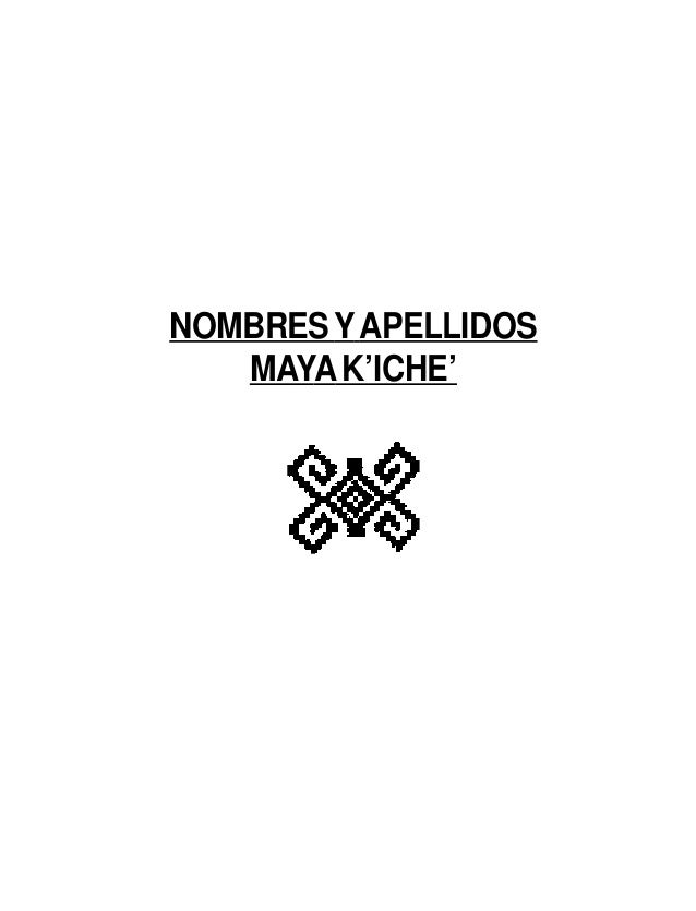 nombres mayas