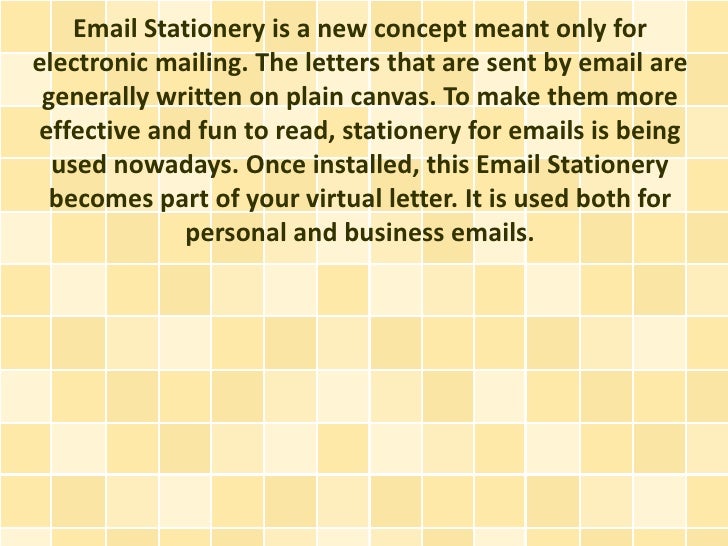 email staionery