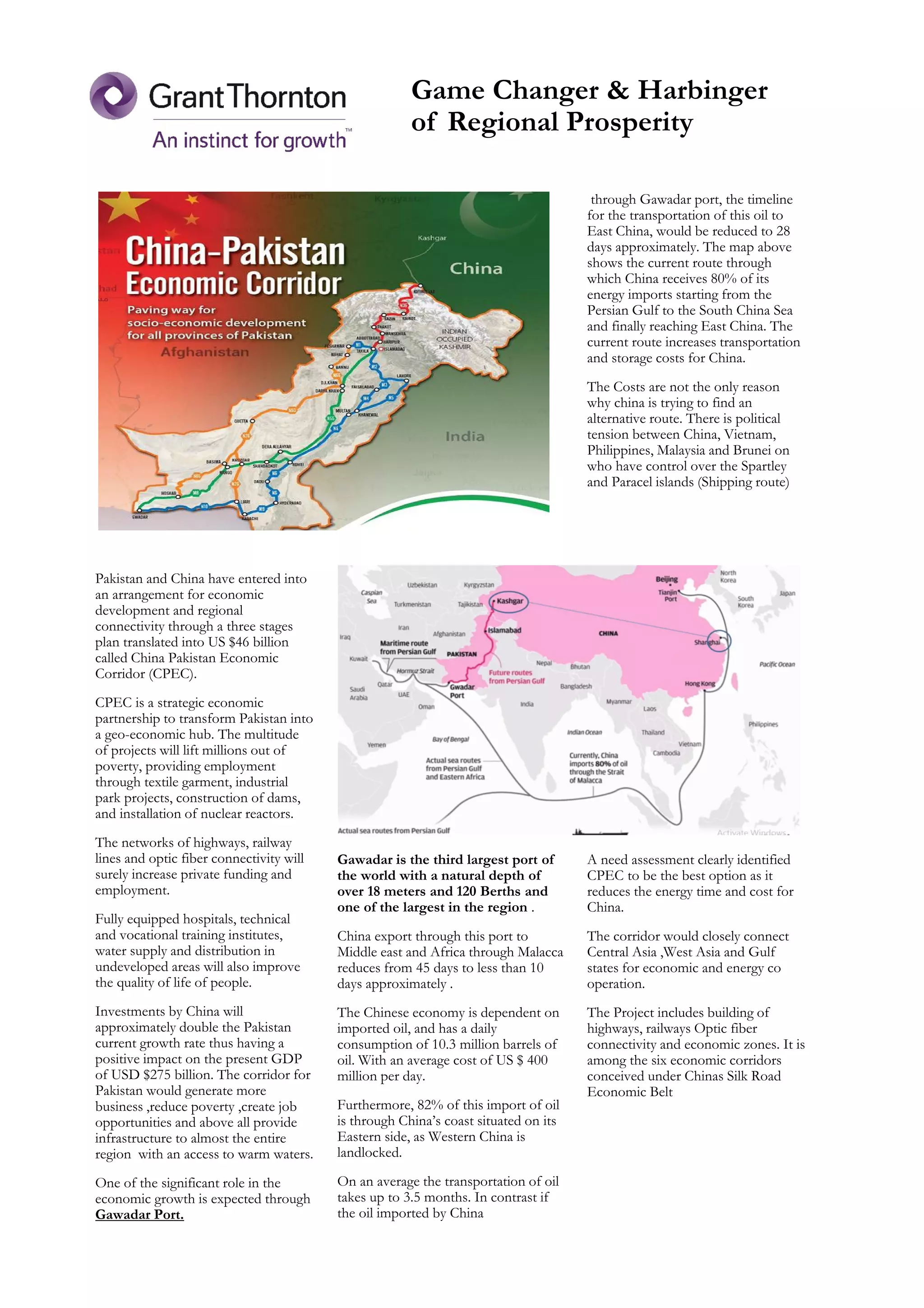 CPEC - The Game Changer | PDF