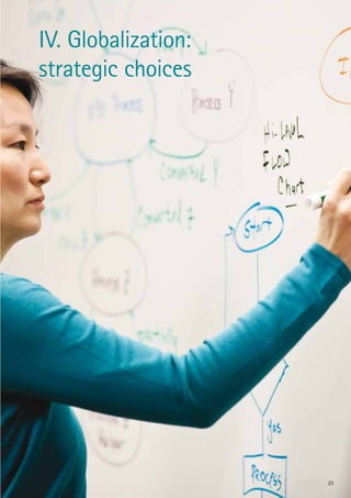 23
IV. Globalization:
strategic choices
 