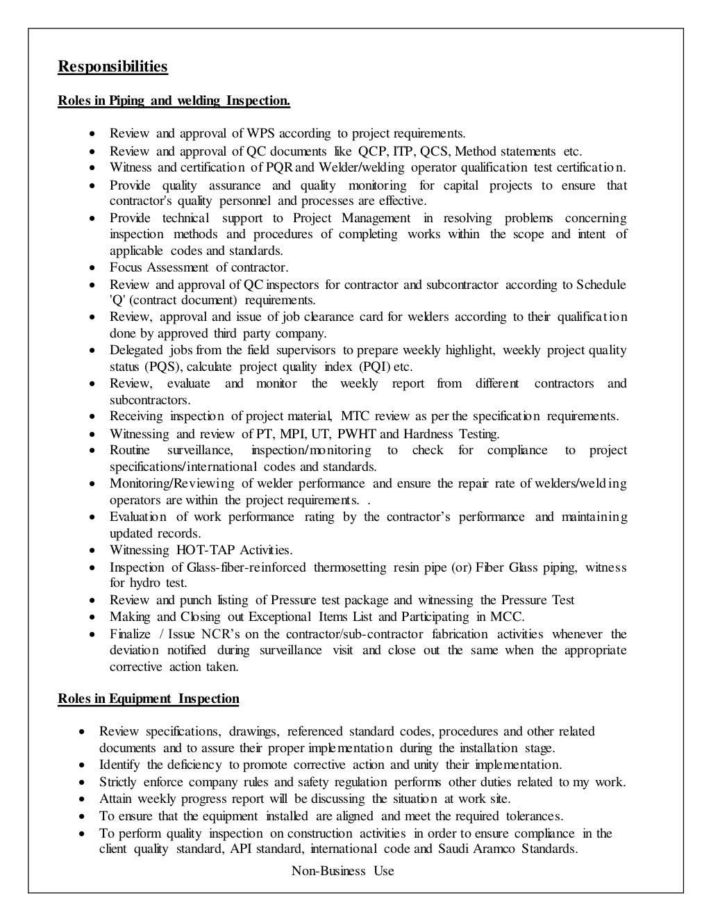 Inspection Engineer 1