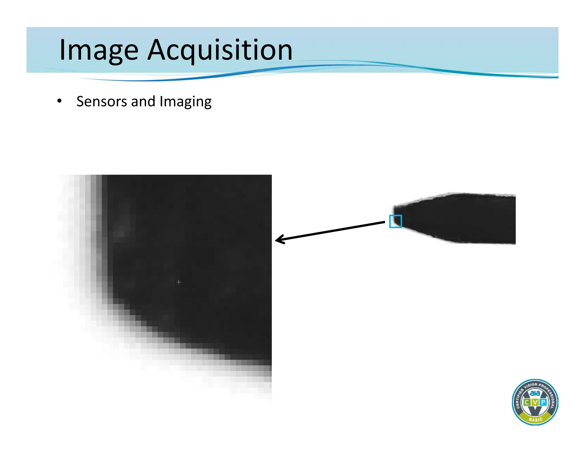 Image Acquisition
• Sensors and Imaging
 