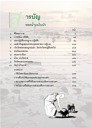 Ê
○




ñ.
ò.
 ó.
    ○   ○   ○   ○   ○   ○   ○   ○   ○   ○   ○




                                                ÒÃº­
                                                ○
                                                   Ñ
                                                    ○




                                                        ○
                                                            ○




                                                ËÂ´¹éÓº¹ãººÑÇ
                                                                ○
                                                                    ○




                                                                        ○
                                                                            ○




                                                                                ○
                                                                                    ○




                                                                                        ○
                                                                                            ○




                                                                                                ○
                                                                                                    ○




                                                                                                        ○
                                                                                                            ○




                                                                                                                ○
                                                                                                                    ○




                                                                                                                        ○
                                                                                                                            ○   ○




                                                                                                                                ○




            ºÇªàÃÂ¹ (»ÃÂµ)..................................................................................................... óõ
                  Õ             Ô Ñ Ô
            ÍÍ¡»¯ºµ¡ÃÃÁ°Ò¹ (»¯ºµ)............................................................................ õñ
                       Ô Ñ Ô                     Ô Ñ Ô
                                                                                                                                    ○




                                                                                                                                    ○
                                                                                                                                        ○




                                                                                                                                        ○




                                                                                                                                      Ë¹éÒ
            ªÇµ¦ÃÒÇÒÊ................................................................................................................. ñ
              ÕÔ
                                                                                                                                            ○




                                                                                                                                            ○
                                                                                                                                                ○




                                                                                                                                                ○
                                                                                                                                                    ○




                                                                                                                                                    ○
                                                                                                                                                        ○




                                                                                                                                                        ○
                                                                                                                                                            ○




                                                                                                                                                            ○
                                                                                                                                                                ○




                                                                                                                                                                ○
                                                                                                                                                                    ○




                                                                                                                                                                    ○
                                                                                                                                                                        ○




                                                                                                                                                                        ○
                                                                                                                                                                            ○




                                                                                                                                                                            ○
                                                                                                                                                                                ○




                                                                                                                                                                                ○
                                                                                                                                                                                    ○




                                                                                                                                                                                    ○
                                                                                                                                                                                        ○




                                                                                                                                                                                        ○
                                                                                                                                                                                            ○




                                                                                                                                                                                            ○
                                                                                                                                                                                                ○




                                                                                                                                                                                                ○
                                                                                                                                                                                                    ○




                                                                                                                                                                                                    ○
                                                                                                                                                                                                        ○




                                                                                                                                                                                                        ○
                                                                                                                                                                                                            ○




                                                                                                                                                                                                            ○
                                                                                                                                                                                                                ○




                                                                                                                                                                                                                ○
                                                                                                                                                                                                                    ○




                                                                                                                                                                                                                    ○
                                                                                                                                                                                                                        ○




                                                                                                                                                                                                                        ○
                                                                                                                                                                                                                            ○




                                                                                                                                                                                                                            ○
                                                                                                                                                                                                                                ○




                                                                                                                                                                                                                                ○
                                                                                                                                                                                                                                    ○




                                                                                                                                                                                                                                    ○
                                                                                                                                                                                                                                        ○




                                                                                                                                                                                                                                        ○
                                                                                                                                                                                                                                            ○




                                                                                                                                                                                                                                            ○




ô.          ¼ÅÊÓàÃ¨Ê§Ê´áË§¾ÃÐ¾·¸ÈÒÊ¹Ò (»¯àÇ¸)............................................... ñó÷
                      ç Ù Ø è                  Ø                              Ô
õ.          »ÃÐâÂª¹µ¹ÊÁºÃ³áÅÇ...Â§»ÃÐâÂª¹¼Í¹µÍä».................................... ñö÷
                          ì           Ù ì é Ñ                               ì éÙ è× è
ö.          ÊÒÂãÂáË§¸ÃÃÁ......................................................................................................... òöù
                            è
÷.          Ê§à¤ÃÒÐËâÅ¡............................................................................................................. òùó
                              ì
ø.          ´ÇÂ...ËÇ§ãÂªÒµ.Ô ........................................................................................................ óõó
               é    è
ù.          ¡¨ÇµÃáÅÐÁÃ´¡¸ÃÃÁ............................................................................................. ó÷ñ
              Ô Ñ
ñð.         Ç´»ÒºÒ¹µÒ´............................................................................................................. óøó
             Ñ è é
            ÀÒ¤¼¹Ç¡
            ð Ç¸¹§ÊÁÒ¸áÅÐà´¹¨§¡ÃÁ................................................................ óùõ
               Ô Õ èÑ     Ô           Ô
            ð ÃÒÂªÍË¹§ÊÍ¸ÃÃÁà·È¹Ò¢Í§ËÅÇ§µÒ.......................................... óùø
                      è× Ñ ×
            ð Ê¶Ò¹¾ÂÒºÒÅ·ä´Ãº¤ÇÒÁªÇÂàËÅÍ¨Ò¡ËÅÇ§µÒ.......................... ôðñ
                                   èÕ é Ñ   è   ×
            ð Ë¹ÇÂ§Ò¹·ä´Ãº¤ÇÒÁªÇÂàËÅÍ¨Ò¡ËÅÇ§µÒ.................................. ôðò
                  è         èÕ é Ñ        è   ×
 