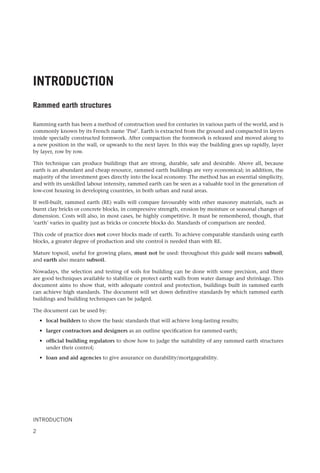 Codes Rammed Earth Rammed earth structures a code of practice 2nd ed. Edition Keable | PDF