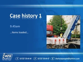 Case history 1
9.45am
…Items ǲ…
 