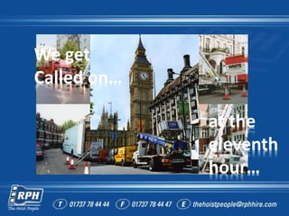 We get
Called on…
at the
eleventh
hour…
 