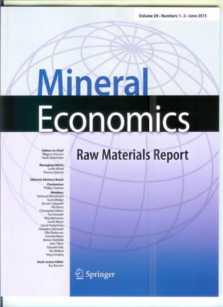 Mineral Economics Journal