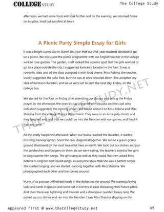 write a descriptive essay on my church