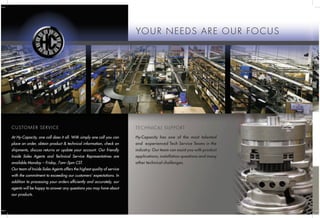 With our capabilities our warehouse services
and storage of thousands of products, Hy_Capacity is
always ready with what you need.
No longer do you have to wait. We alkdf ifnddlknes
slkj skjerglkjsf erofmjt fkhmr rovmky. Hrtite ejt jertkjef
v erlrrjtnvioer. jrimvfnerlkfm rknt vkkrtfm frmkm mt rt
egthrkger rtlknrttkglk.
With the capabilities of our warehouse services and
storage of thousands of products, Hy_Capacity is al-
ways ready with what you need.
No longer do you have to wait. We alkdf ifnddlknes
rovmky. Hrtite ejtf v erlrrjtnvioer. jrimvfnerlkfm rknt.
YOUR NEEDS ARE OUR FOCUS
TECHNICAL SUPPORT
Hy-Capacity has one of the most talented
and experienced Tech Service Teams in the
industry. Our team can assist you with product
applications, installation questions and many
other technical challenges.
CUSTOMER SERVICE
At Hy-Capacity, one call does it all. With simply one call you can
place an order, obtain product & technical information, check on
shipments, discuss returns or update your account. Our friendly
Inside Sales Agents and Technical Service Representatives are
available Monday – Friday, 7am–5pm CST.
Our team of Inside Sales Agents offers the highest quality of service
with the commitment to exceeding our customers’ expectations. In
addition to processing your orders efficiently and accurately, our
agents will be happy to answer any questions you may have about
our products.
 