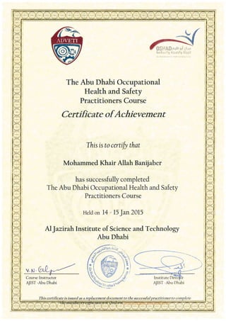 AD OHS Practitioner Certificate
