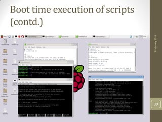 Boot time execution of scripts
(contd.)
3February2016
39
 