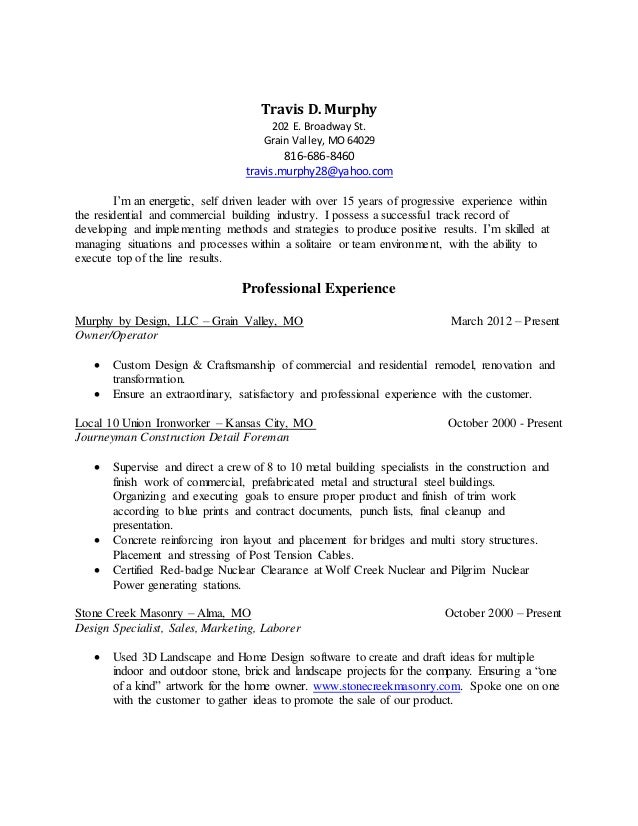 travis resume industrial travis resume industrial