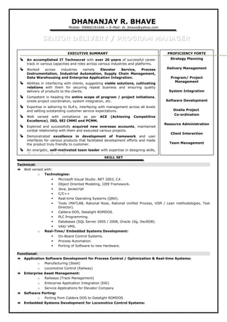 Resume_Dhananjay_Bhave | PDF