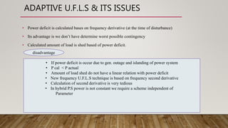 An Under frequency Load Shedding Scheme for | PPTX