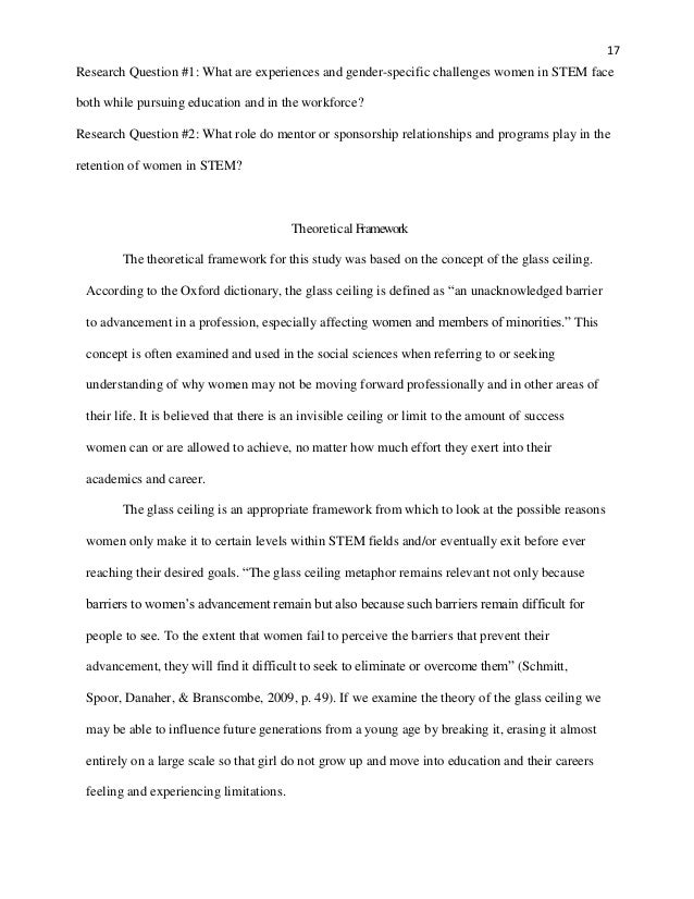 Glass ceiling research paper