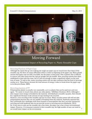 Comm415- What Not to Waste | PDF