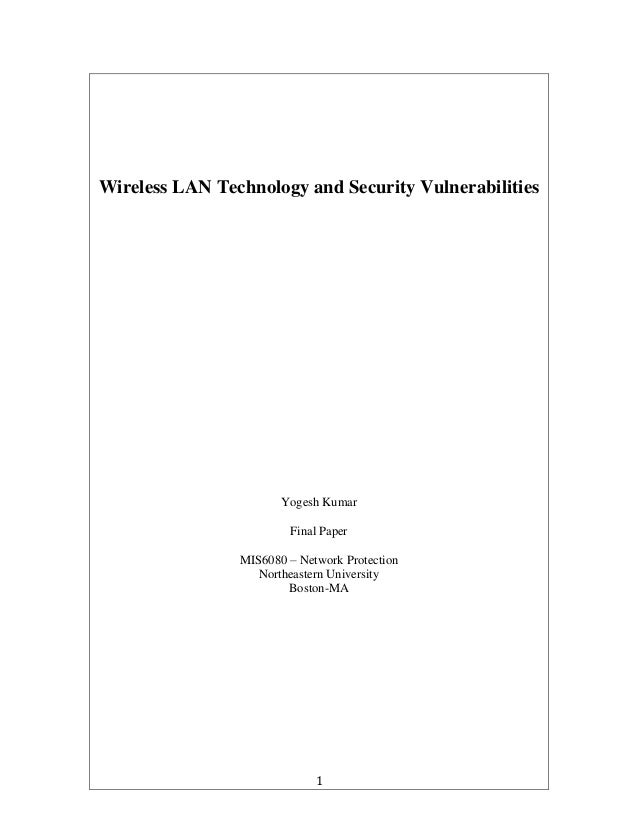 Wireless+LAN+Technology+and+Security+Vulnerabilities