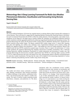 Meteorology-Net: Advanced Deep Learning for Multi-class Weather ...