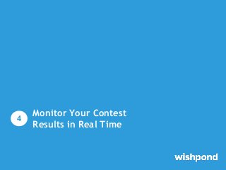 Monitor Your Contest
Results in Real Time
4
 