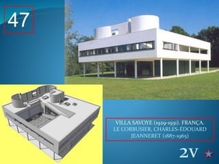 47
VILLA SAVOYE (1929-1931). FRANÇA.
LE CORBUSIER, CHARLES-ÉDOUARD
JEANNERET (1887-1965)
2v
 