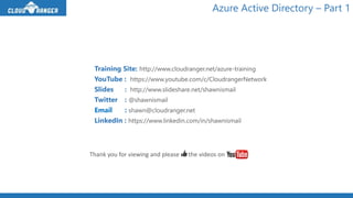 48. Azure Active Directory - Part 1 | PPTX
