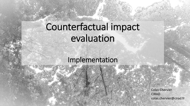 Impact evaluation in-depth: More on methods and example of impact ...