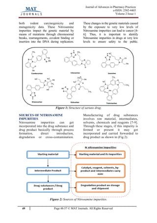 Nitrosamine impurities in drug substances and drug products-format | PDF