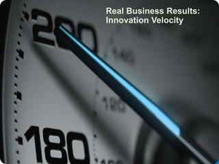 CONFIDENTIAL 14
Real Business Results:
Innovation Velocity
 