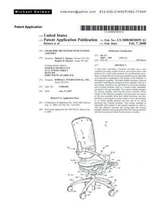 M i c h a e l D e i m e n mdeimen@yahoo.com 812-630-2165CP/482-7704H
Patent Application
 