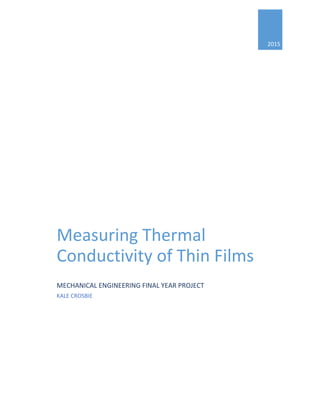Measuring Thermal Conductivity of Thin Films | PDF