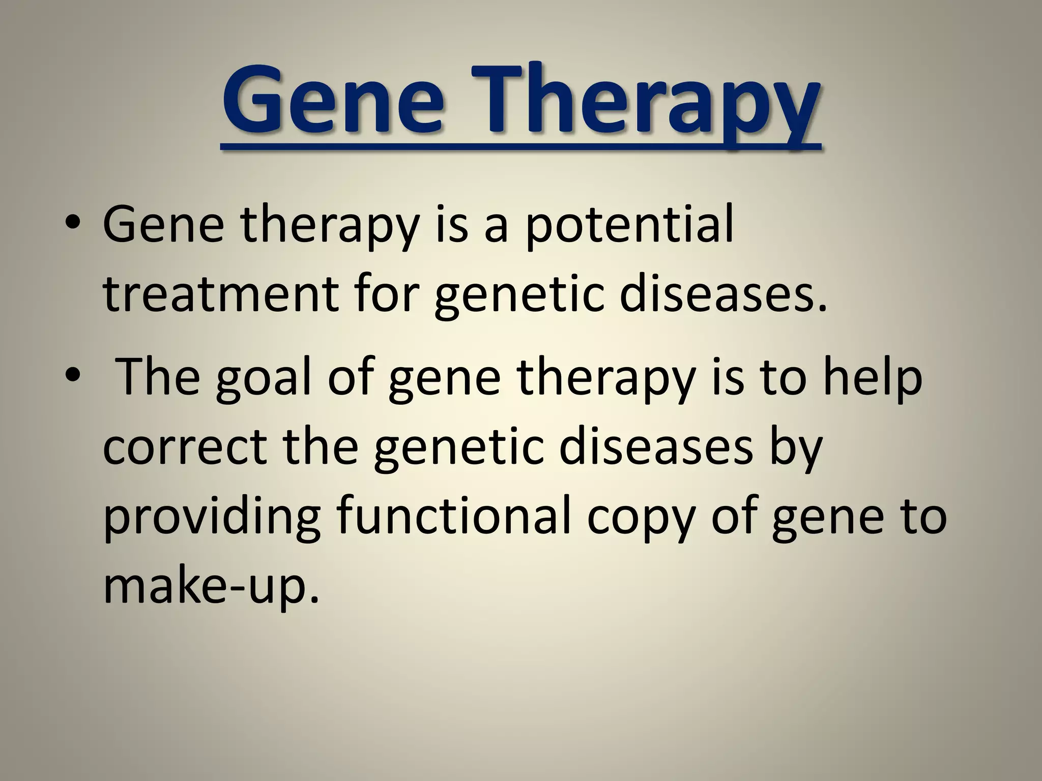 gene therapy for cistic fibrosis | PPTX