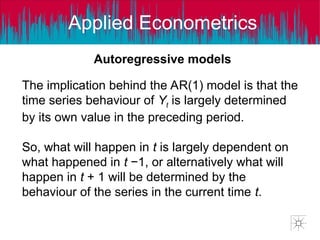 Arma model ar model arima model time series | PPT