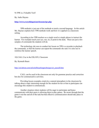 481 Assignment Articles