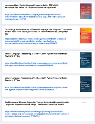 Language Implementation Pattern Book Language Implementation Patterns Terence Parr | PDF