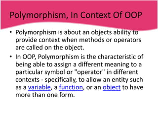 Polymorphism | PPTX