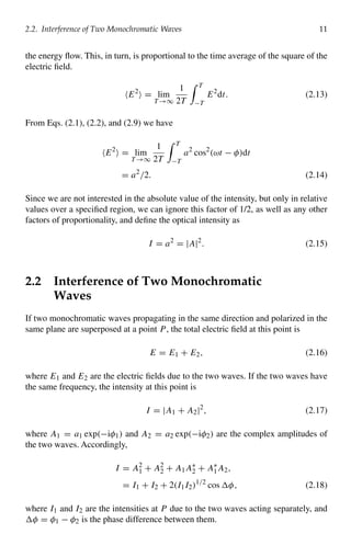 Optical interferometry 2nd Edition P. Hariharan | PDF