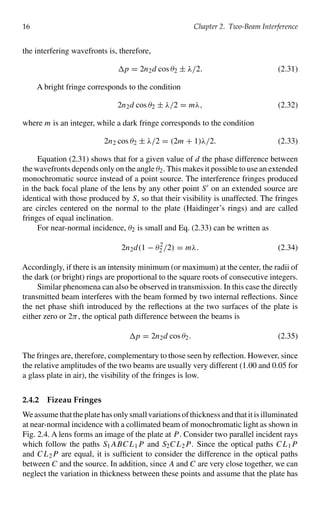 Optical interferometry 2nd Edition P. Hariharan | PDF