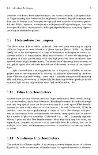 Optical interferometry 2nd Edition P. Hariharan | PDF