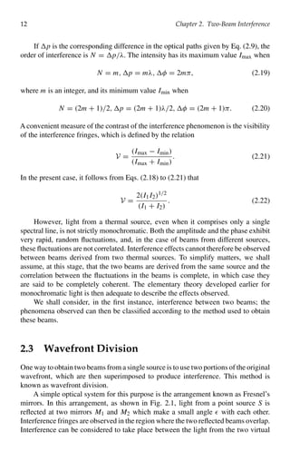 Optical interferometry 2nd Edition P. Hariharan | PDF