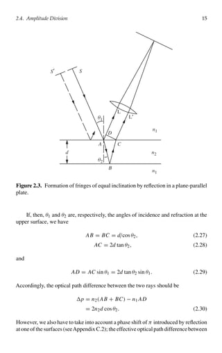 Optical interferometry 2nd Edition P. Hariharan | PDF