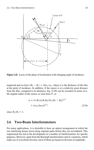 Optical interferometry 2nd Edition P. Hariharan | PDF