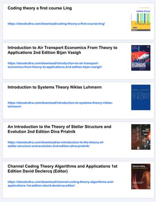 Niklas Algorithm Image Introduction to coding theory 2nd Edition Bierbrauer | PDF