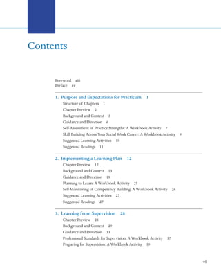 The Social Work Practicum A Guide and Workbook for Students Cynthia L ...