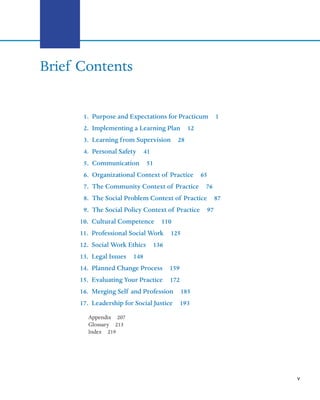 The Social Work Practicum A Guide and Workbook for Students Cynthia L ...