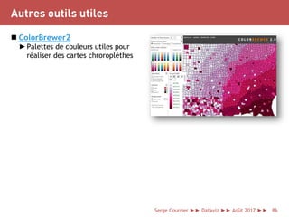 Dataviz  : quels outils pour quelles visualisations (Serge Courrier) - MAJ (11 sept. 2017) Slide 86