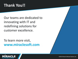 About Miracle Software Systems | PDF