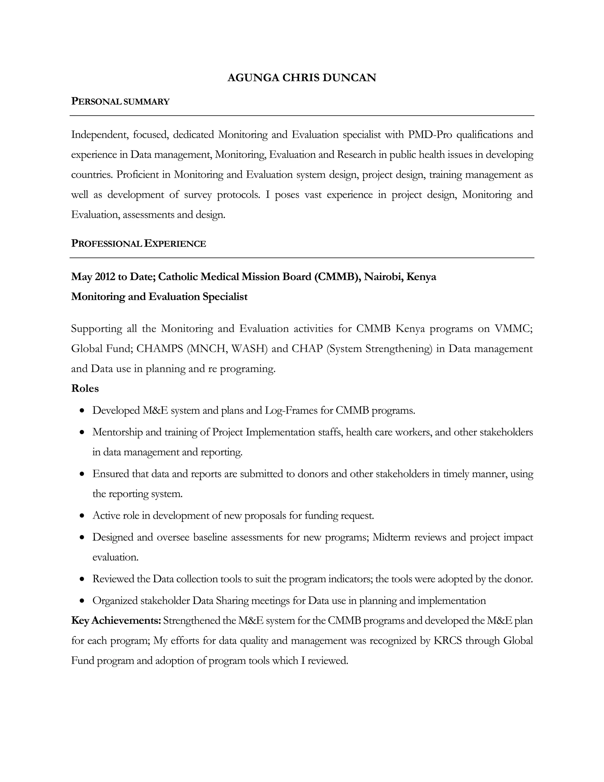 ACD DECEMBER 2015 CV | PDF